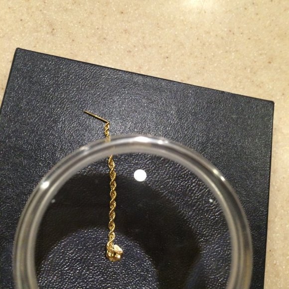 COPY - Beautiful 10KT, 1.7mm Gold Rope Chain Set (Chain, Earrings & Bracelet) - Picture 16 of 16